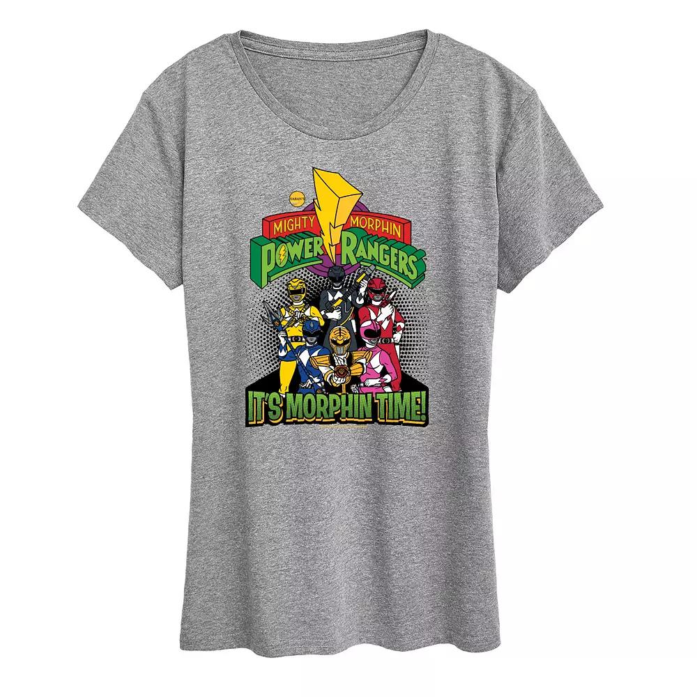 Women's Power Rangers Vintage Comic Graphic Tee,  Product Image