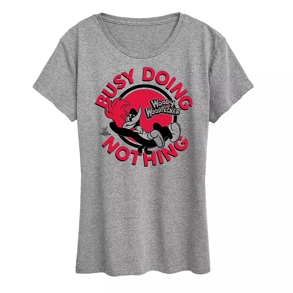 Women's Woody Woodpecker Doing Nothing Graphic Tee, Girl's,  Product Image