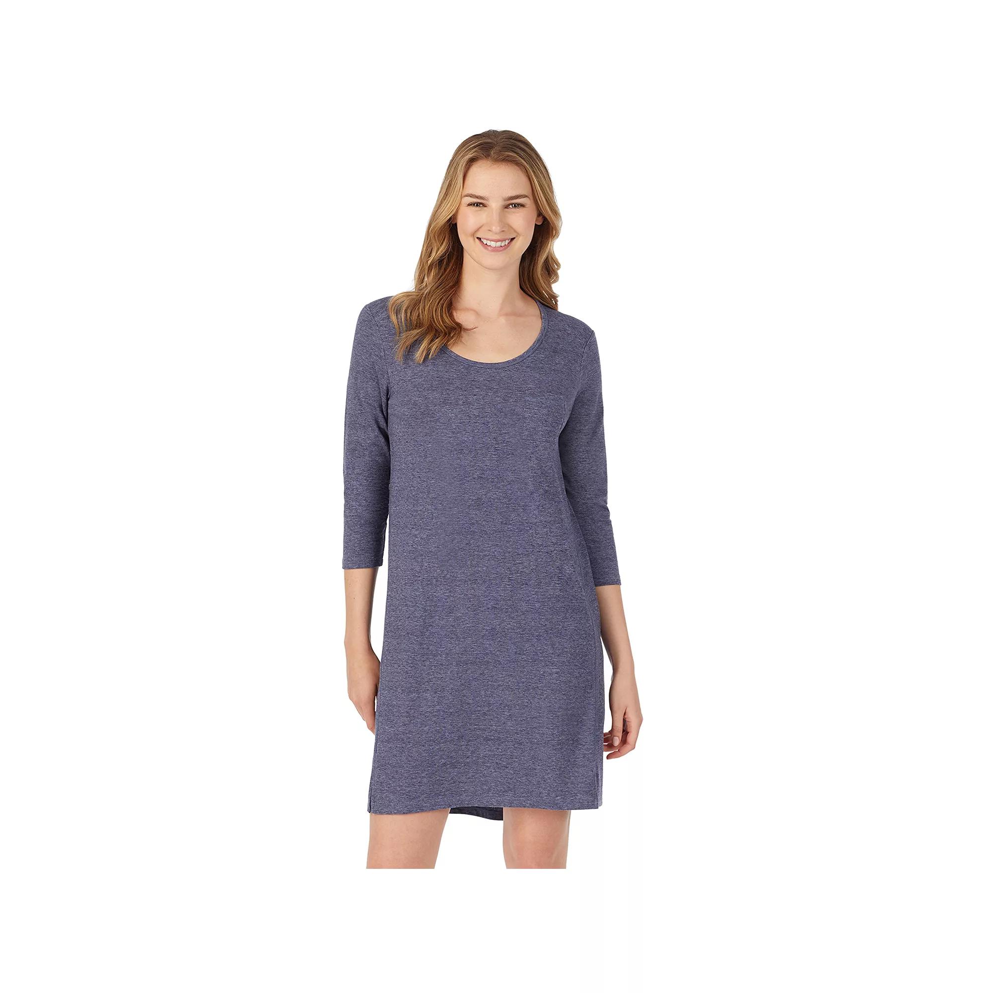 Women’s Cuddl Duds® Essentials 3/4 Sleeve Sleepshirt, Women's,  Product Image