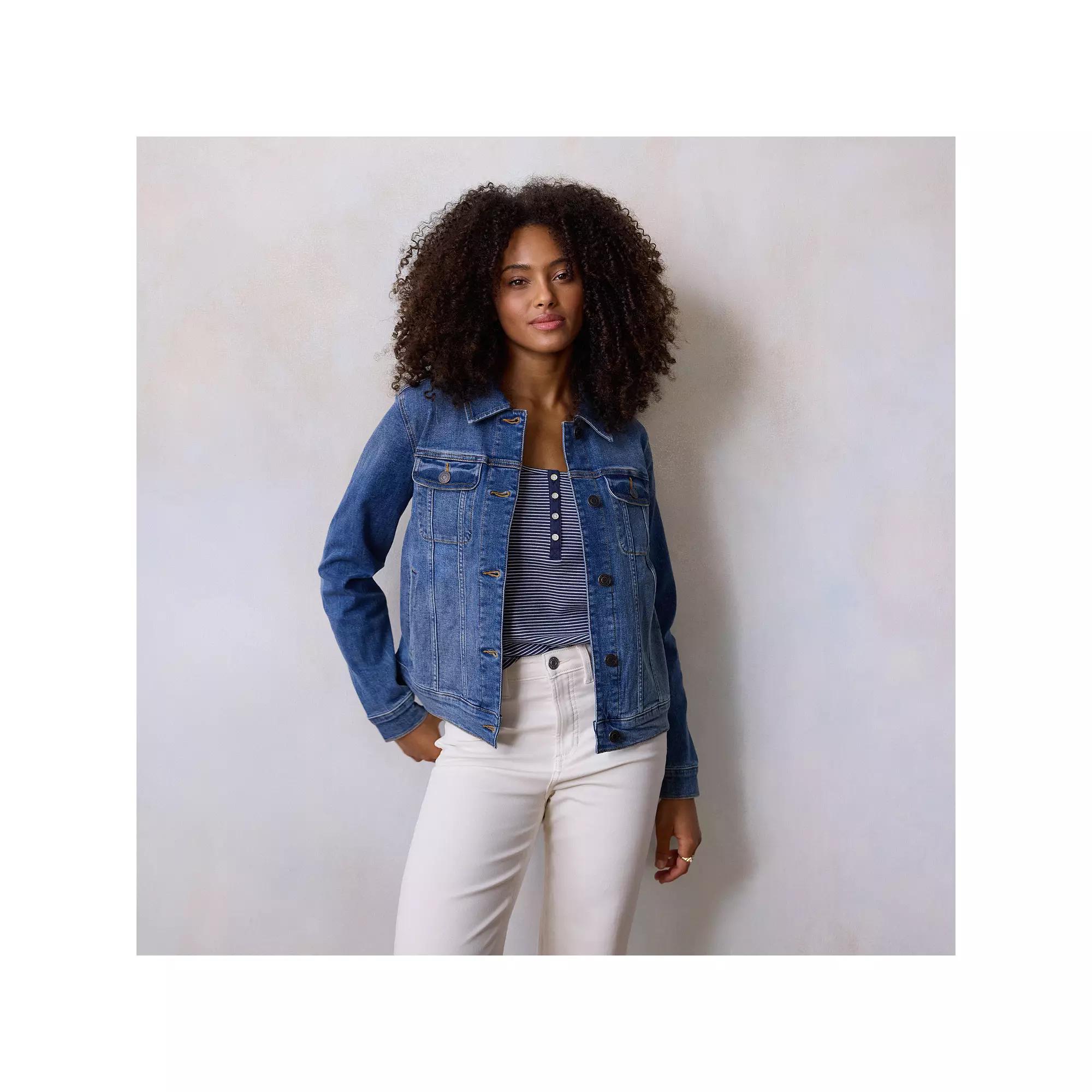 Women's LC Lauren Conrad Denim Jacket, Size: XS, Tate Blue Product Image