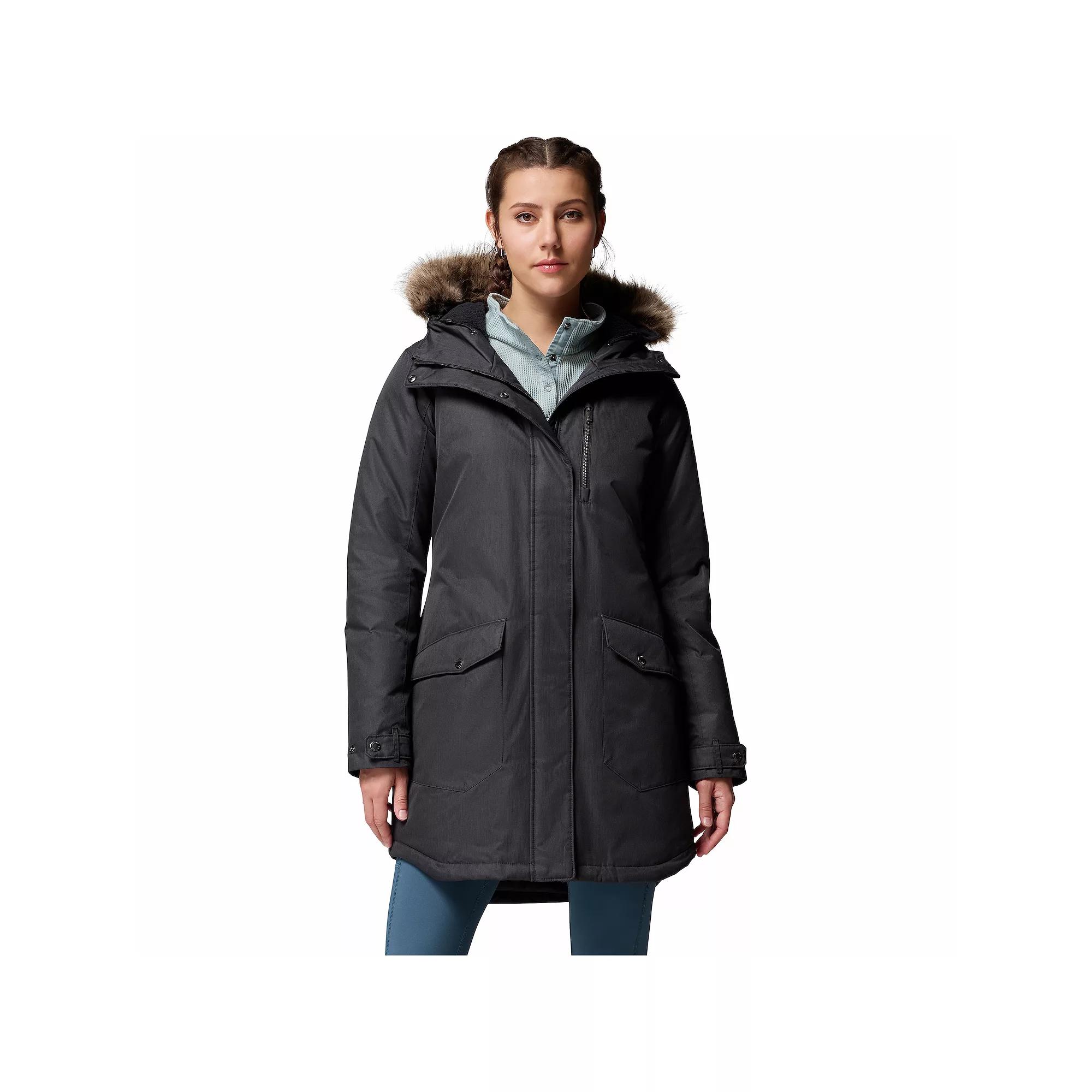 Women's Columbia Suttle Mountain Faux Fur Long Insulated Jacket,  Product Image