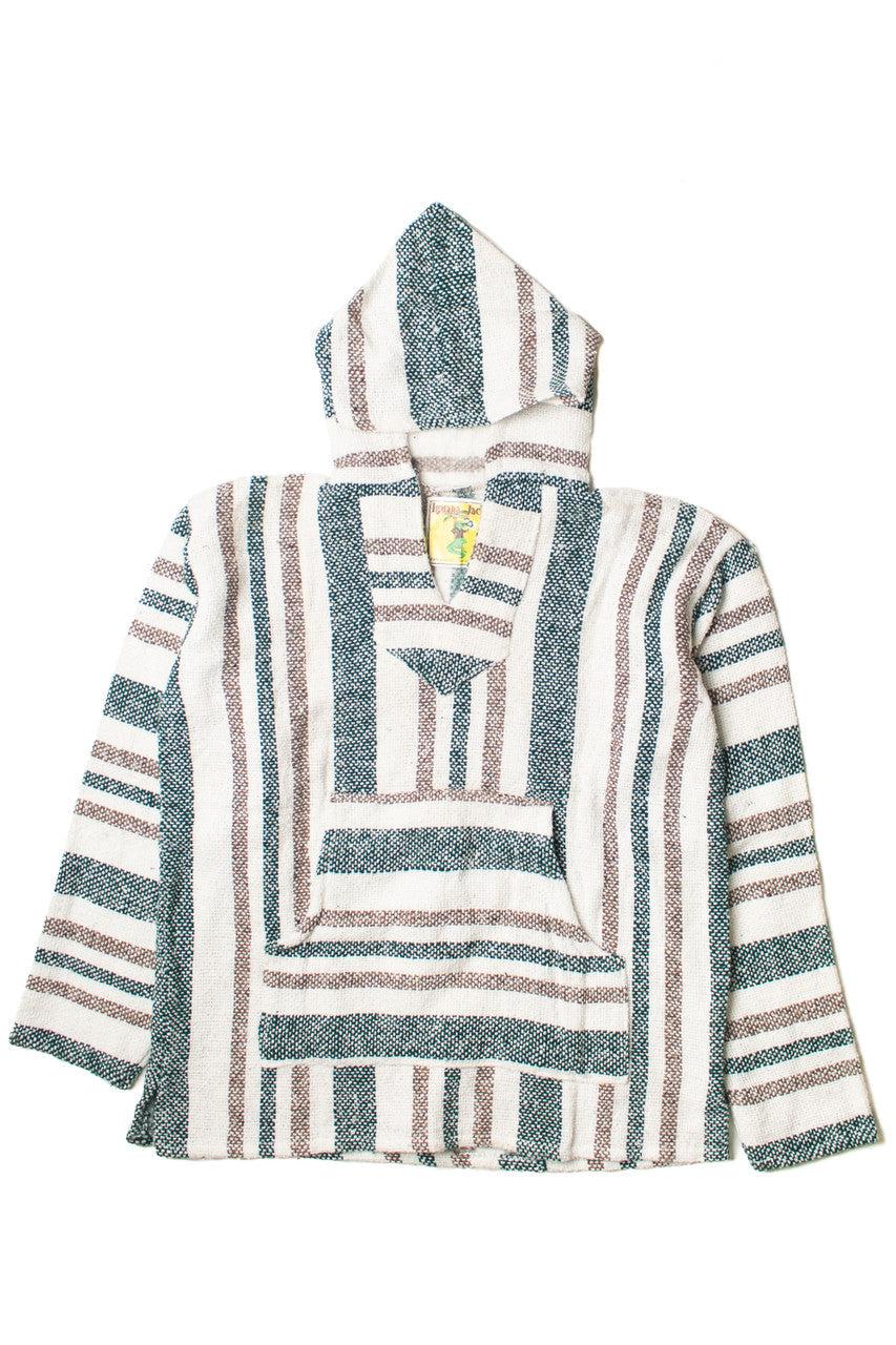 Lightweight Dark Green & Beige Baja Hoodie Product Image