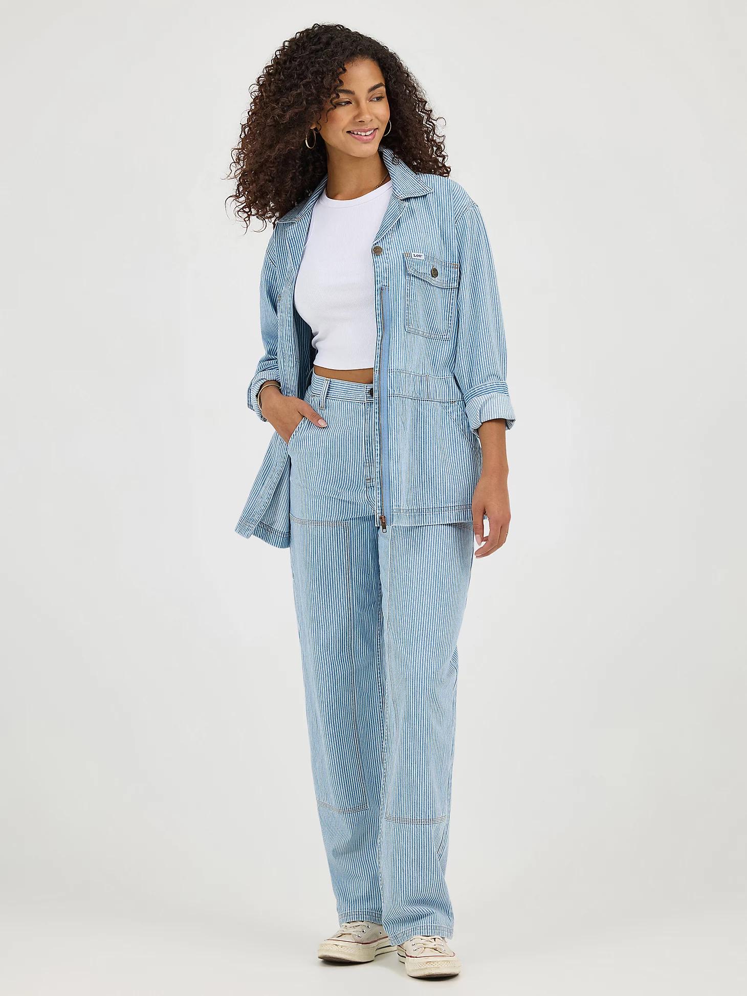 Women's Railroad Stripe Utility Jacket | Women's Jackets & Outerwear | Lee® Product Image