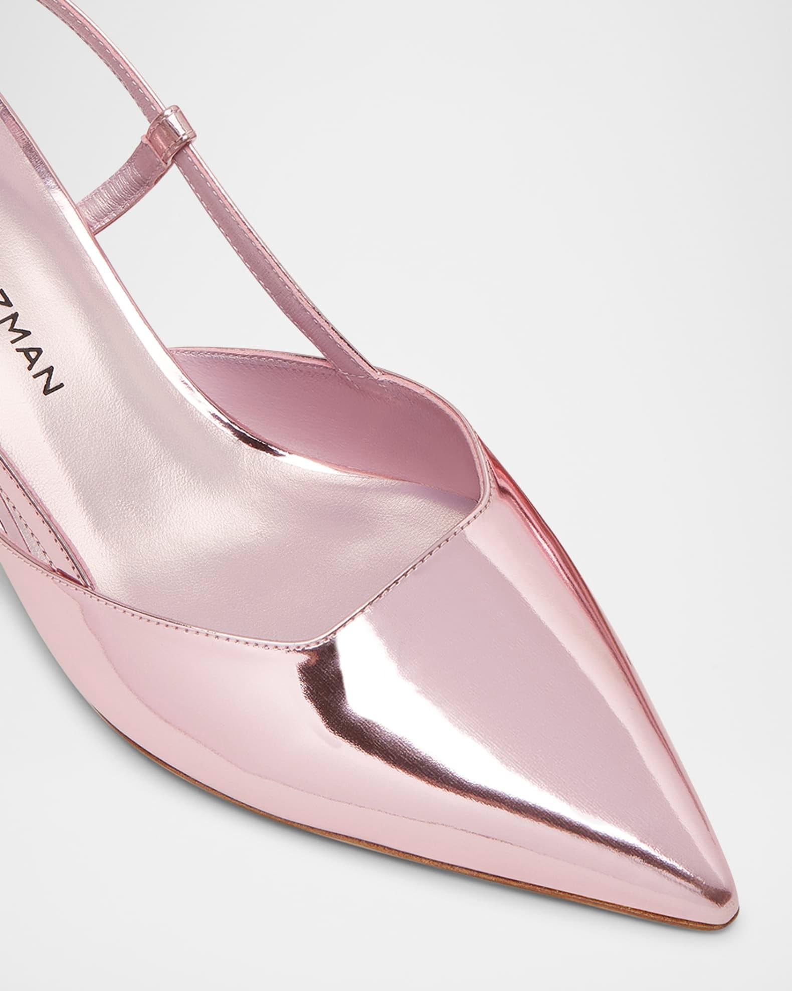 Vinnie Metallic Kitten Slingback Pumps Product Image