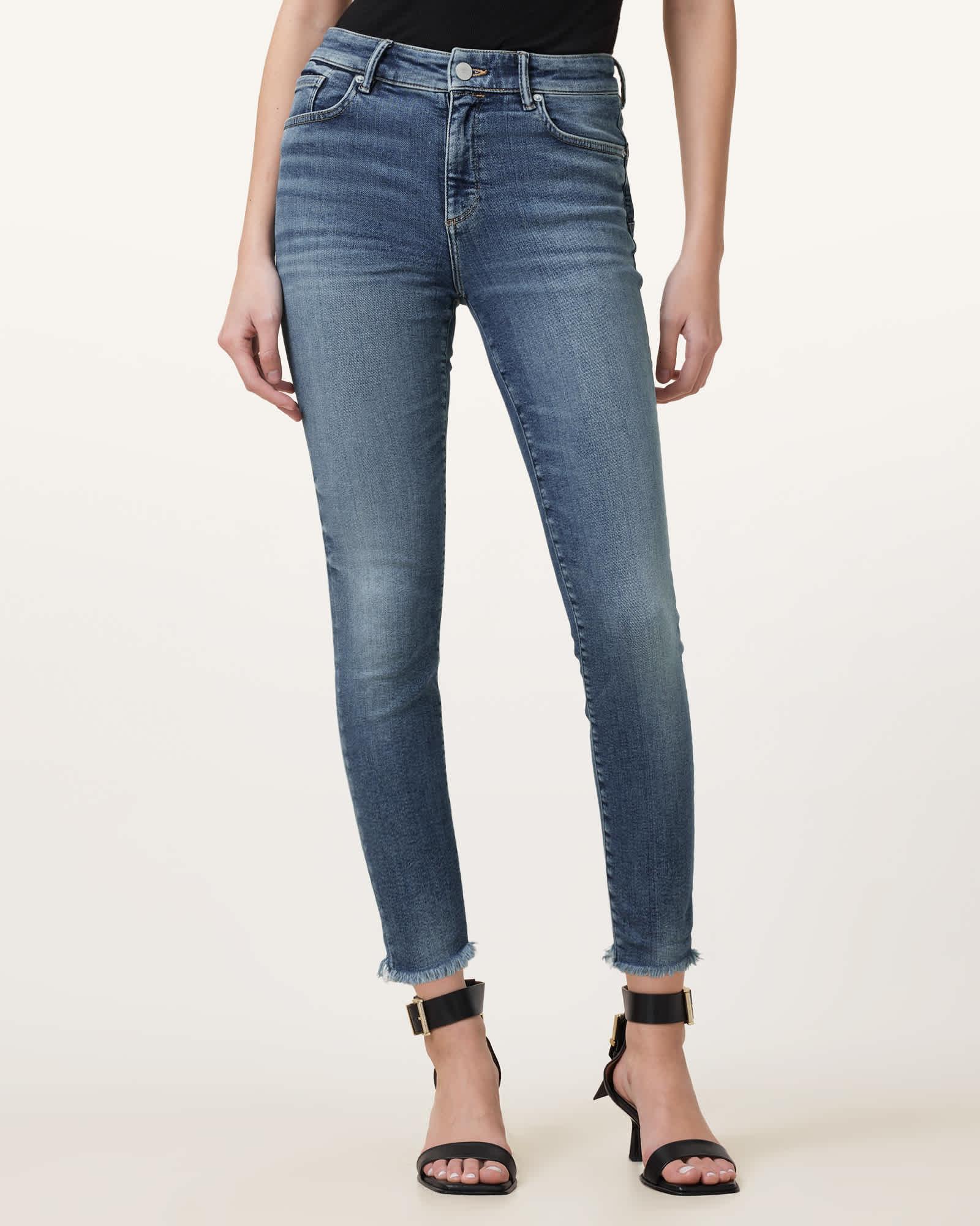 Miller Push Up Skinny Fit Denim Jeans DEEP ROYAL BLUE | ALLSAINTS US Product Image