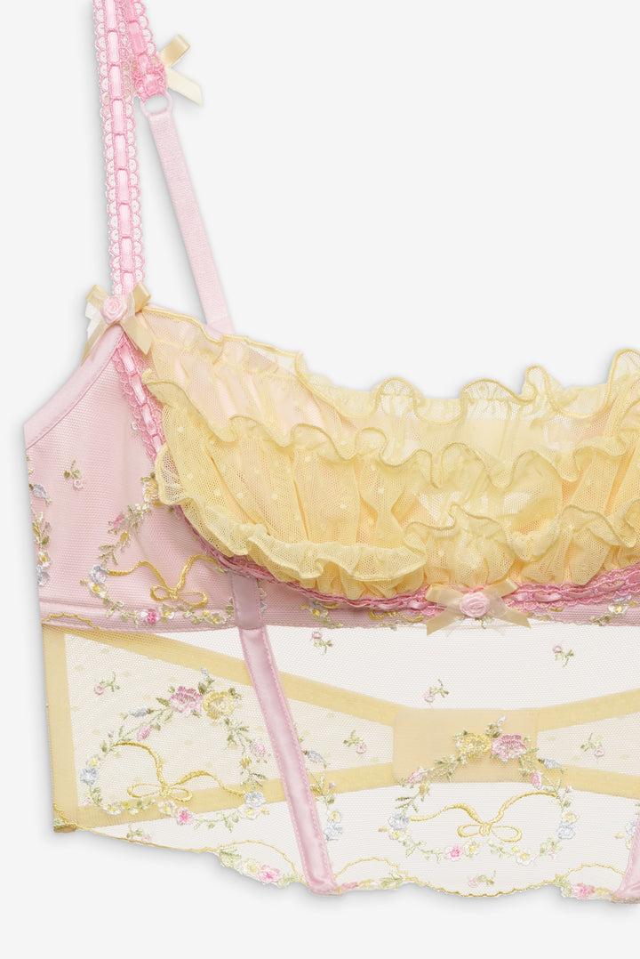 Sunny Bouquet Bustier — Multi Yellow Product Image
