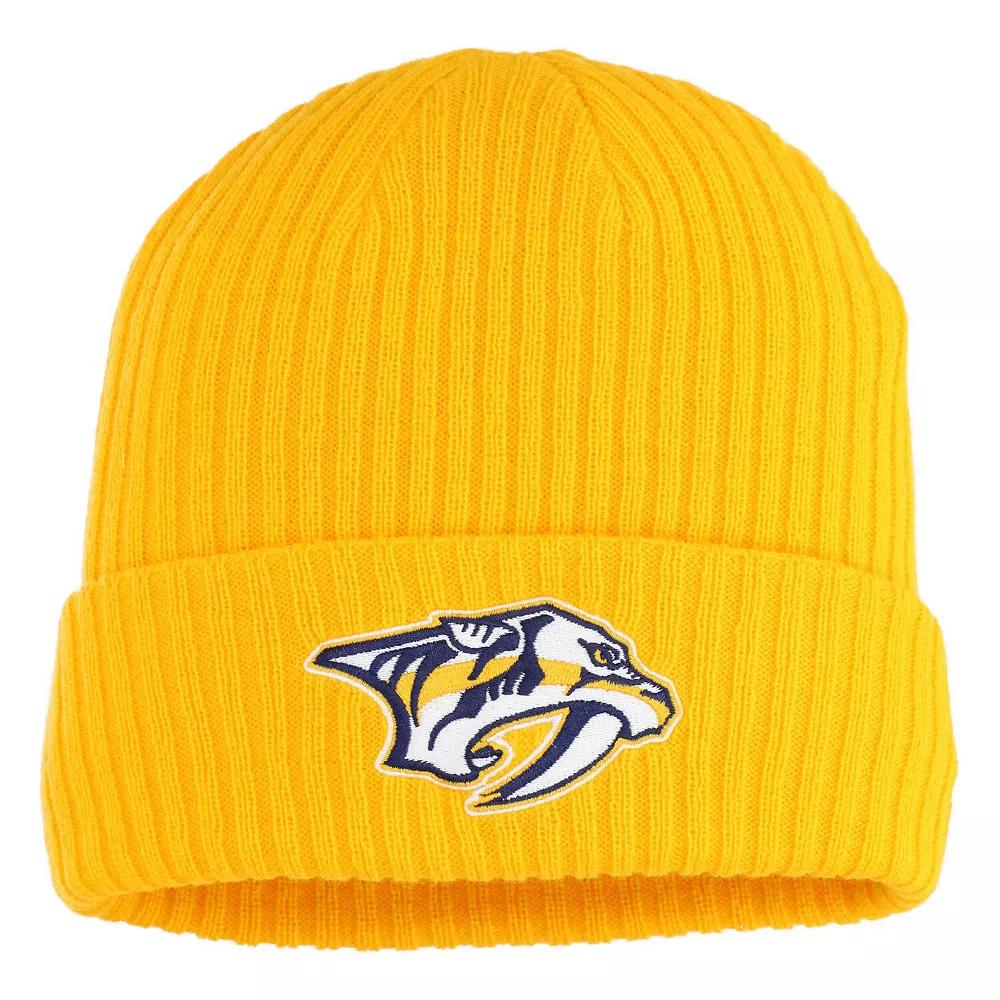 Men's Fanatics Gold Nashville Predators Logo Cuffed Knit Hat, Pdt Gold Product Image