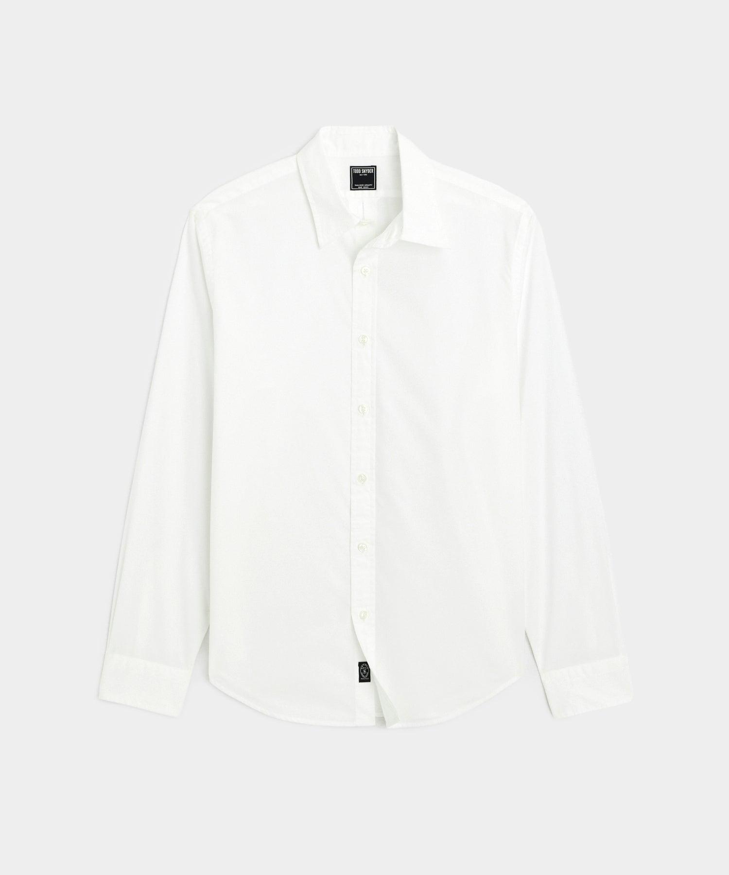 Slim Fit Cotton Poplin Point Collar Shirt Product Image