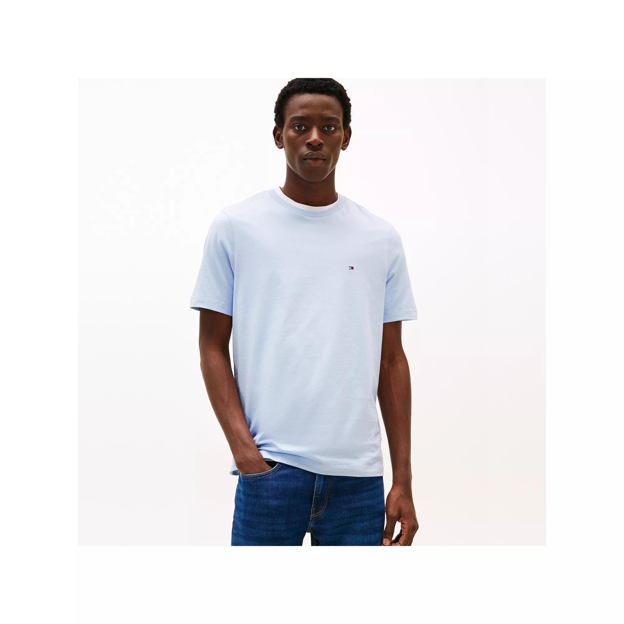 Men's Tommy Hilfiger Short Sleeve Essential Cotton Tee, Size: Small, Breezy Blue Product Image