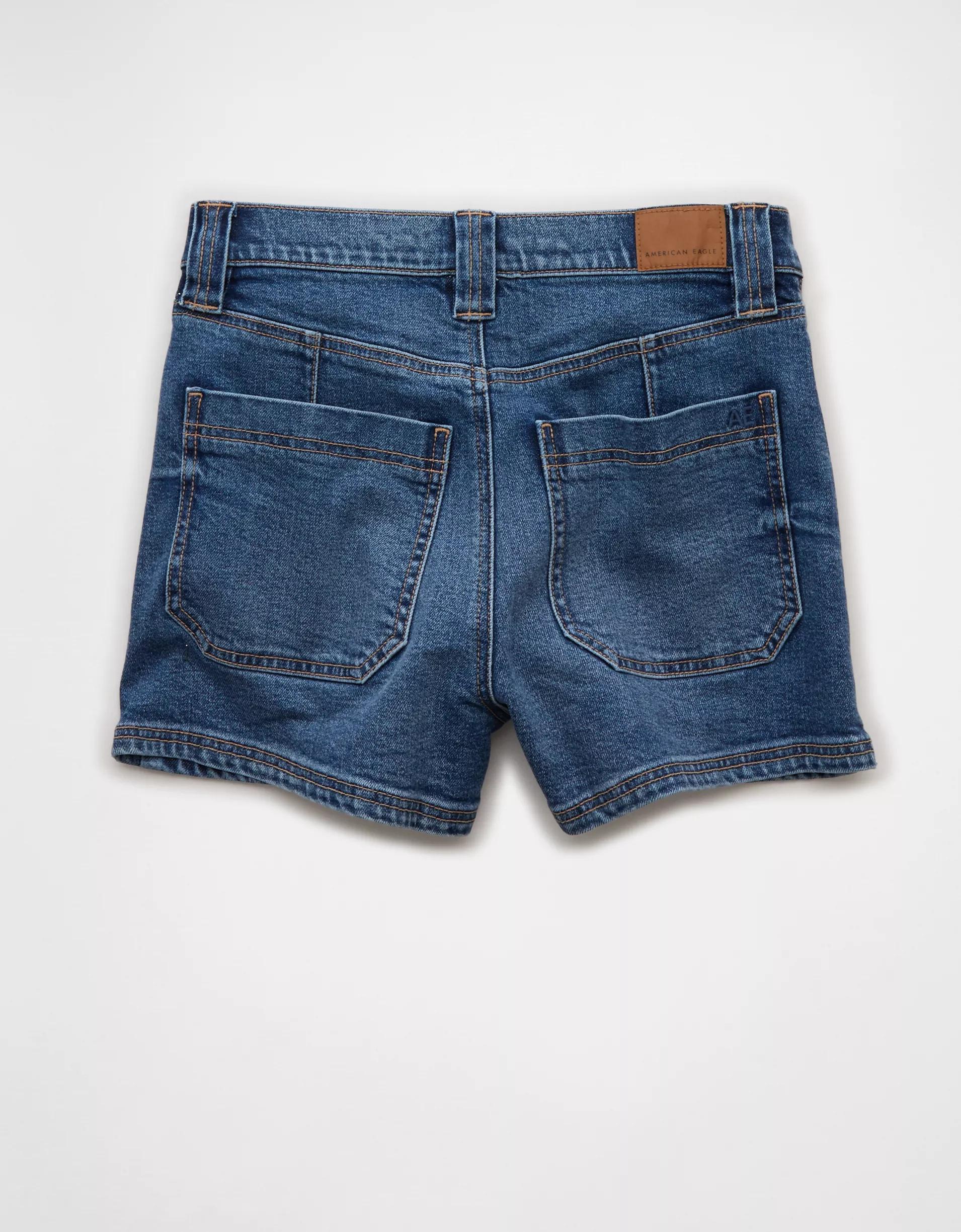 AE Strigid Super High-Waisted Relaxed Denim Utility Short Product Image