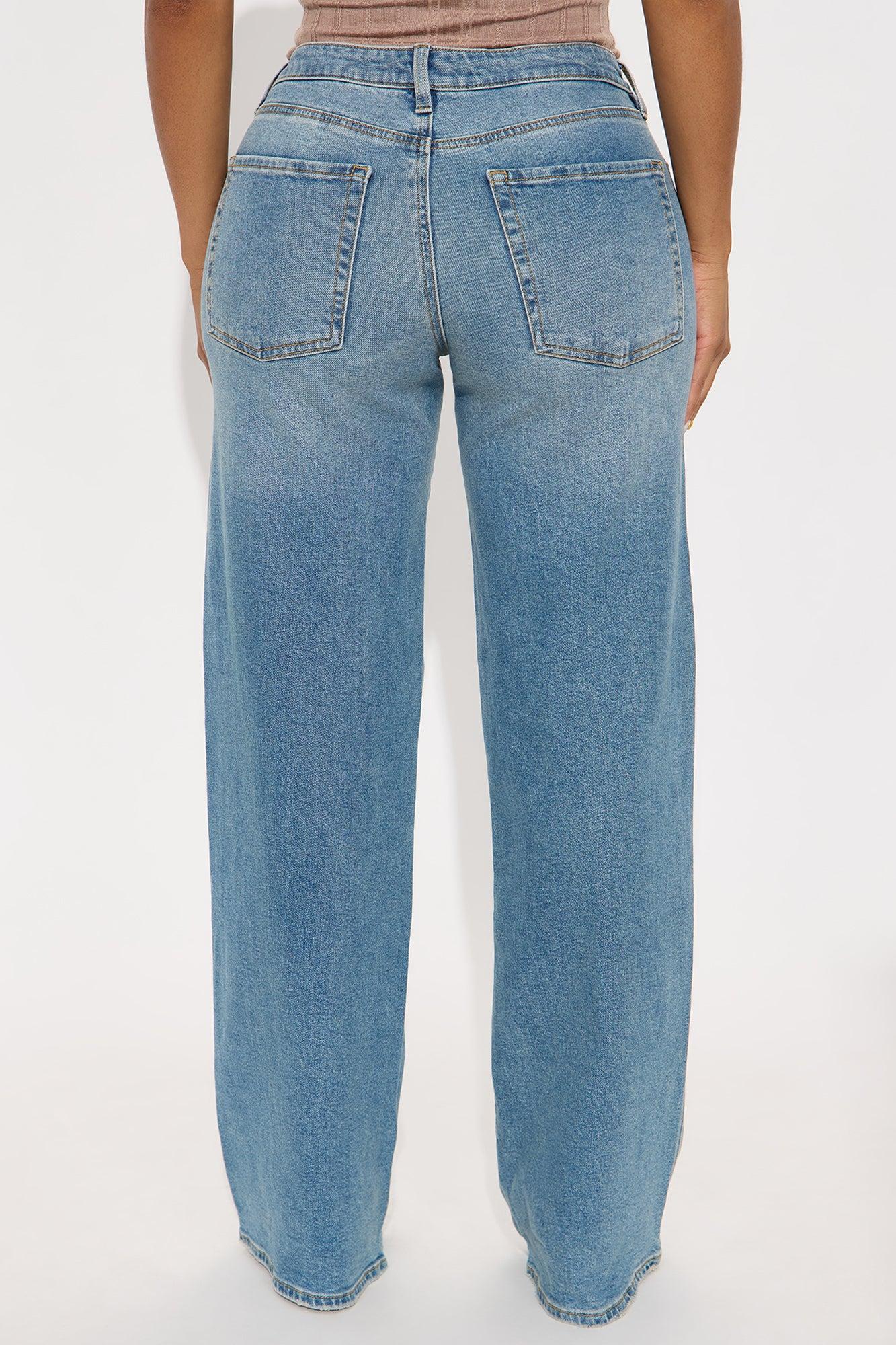 Eastside Low Rise Crossover Wide Leg Jean - Vintage Wash Female Product Image
