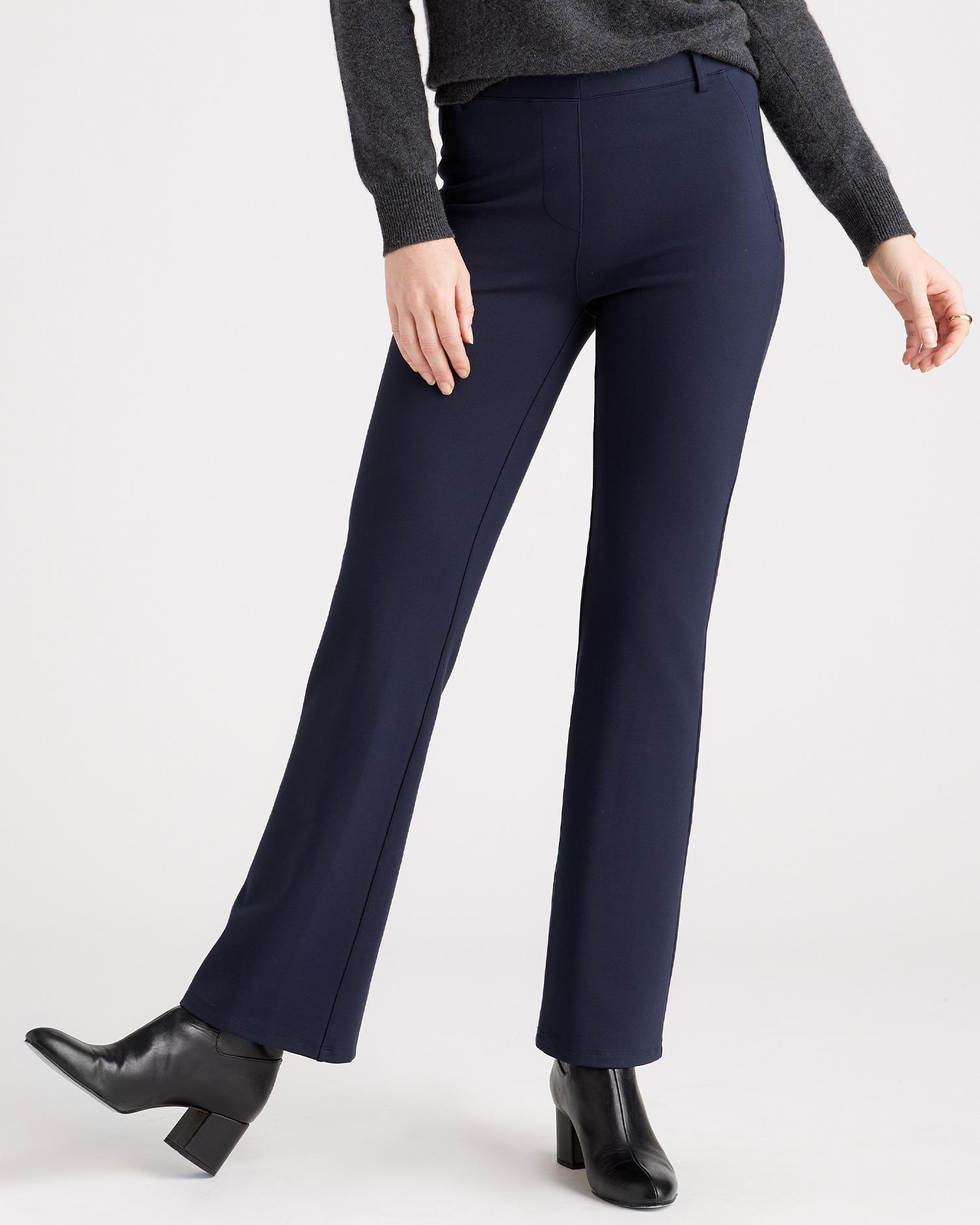 Quince | Women's Ponte Bootcut Pants Ultra-Stretch Versatile Pant, Rayon Product Image