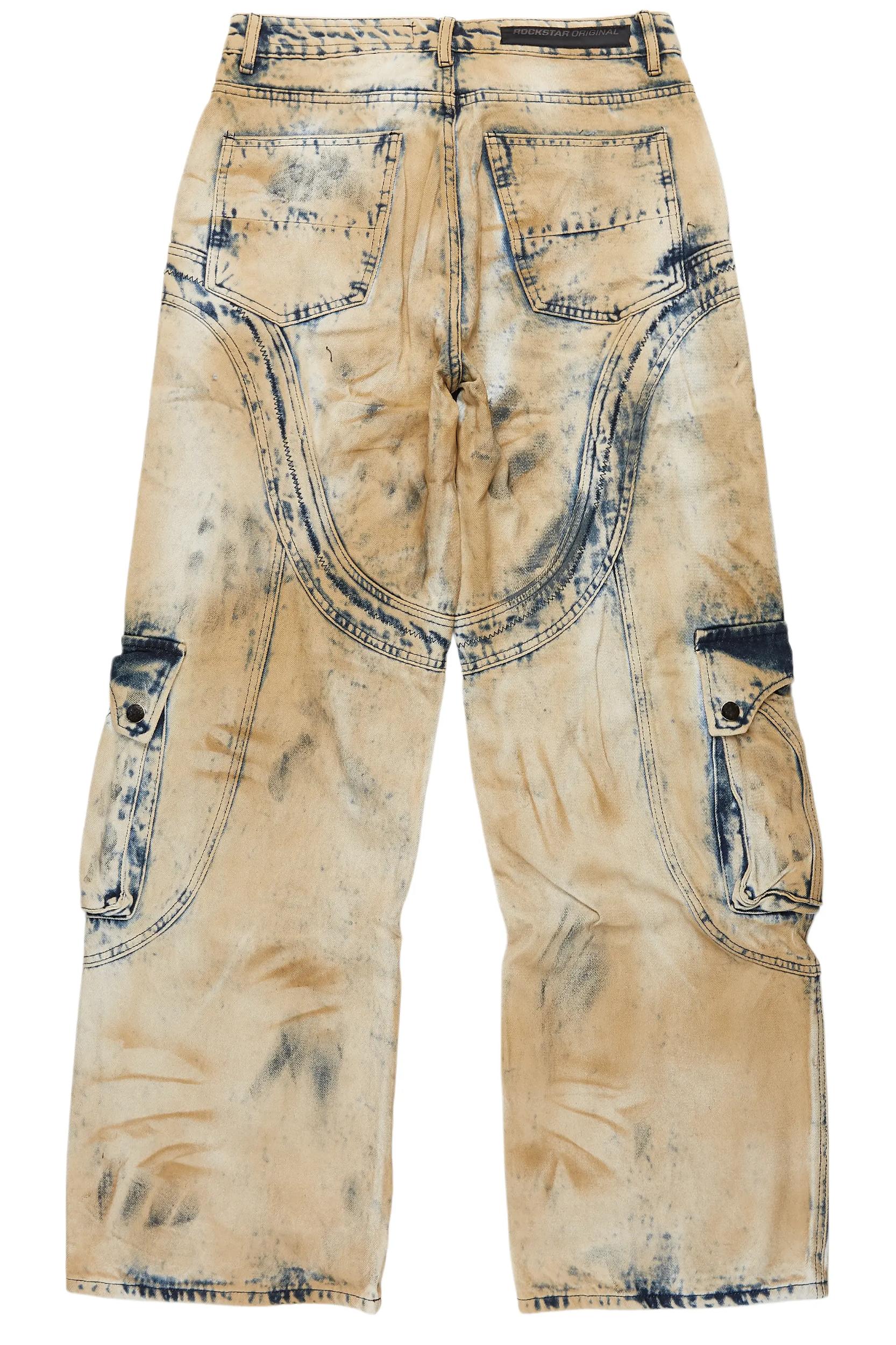 Denmot Blue Baggy Fit Jean Male Product Image