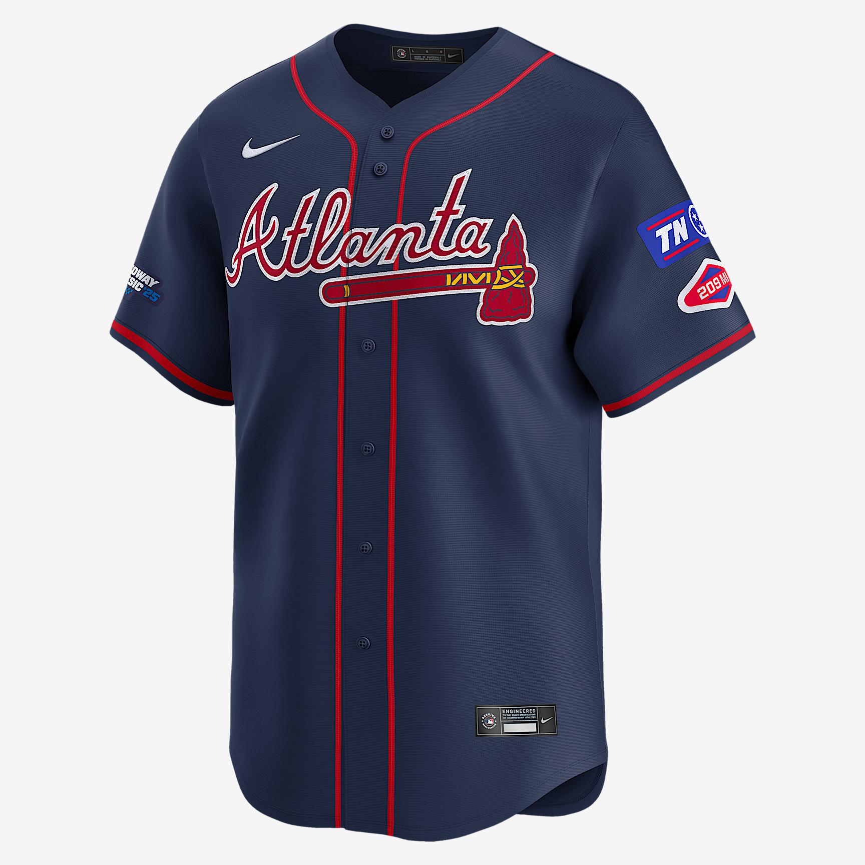 Atlanta Braves Bristol Nike Mens Dri-FIT ADV MLB Limited Jersey | LM25AWA1AW-0UY Product Image