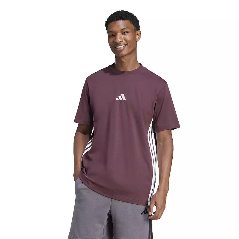 Men's adidas Essentials 3-Stripes Single Jersey Sportswear T-Shirt,  Product Image