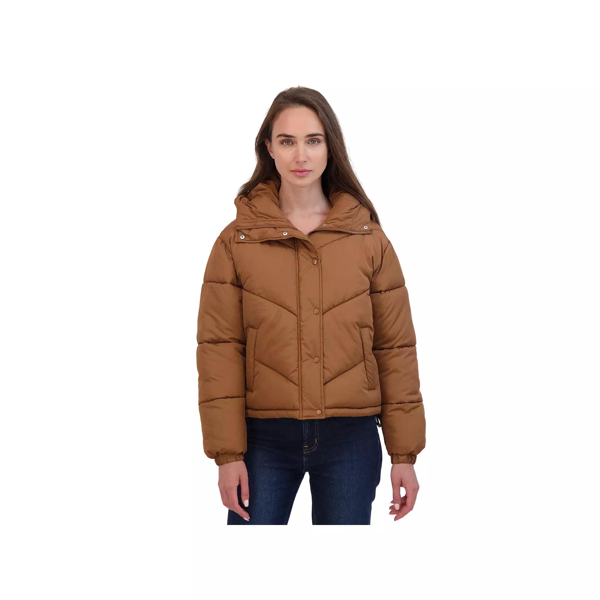 Juniors' Sebby Short Puffer Jacket, Women's,  Product Image