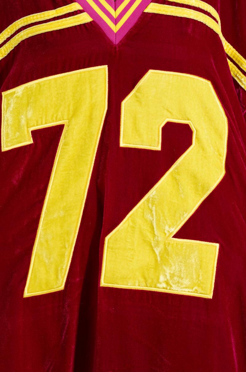 MOVING FORWARD VELVET JERSEY DRESS Product Image