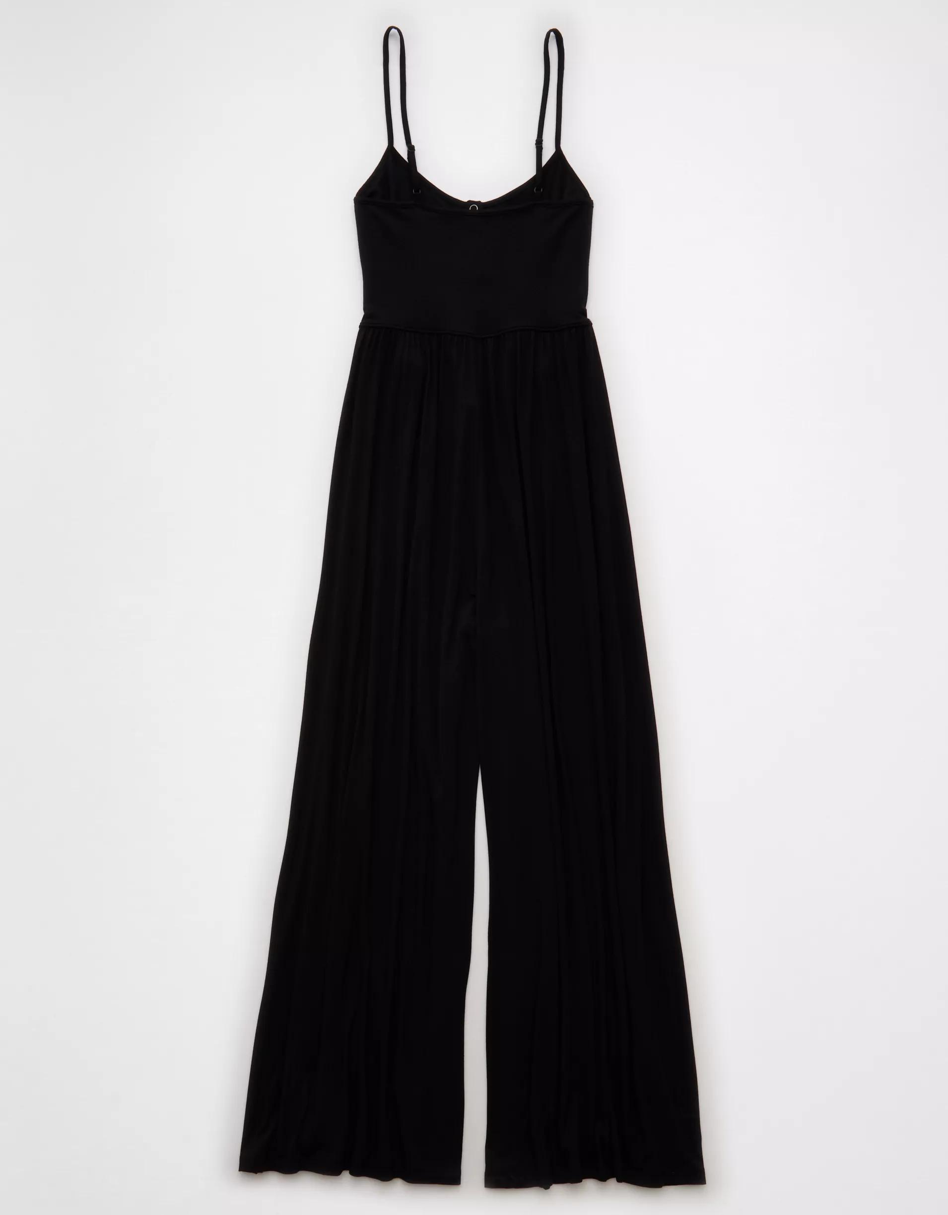 AE Knit Henley Jumpsuit Product Image
