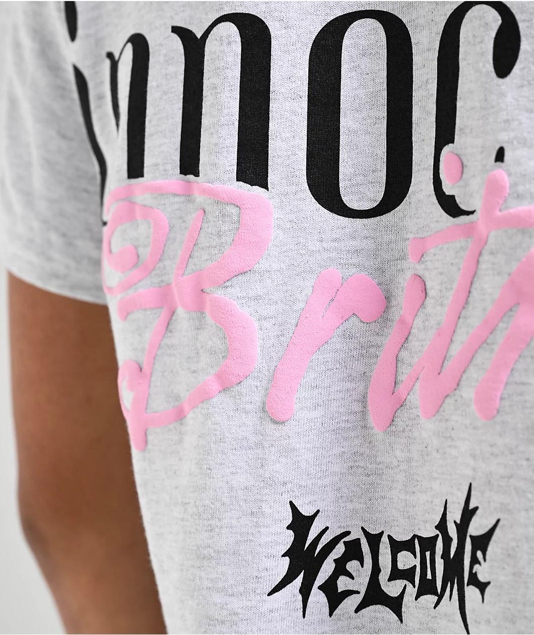 Welcome x Britney Spears Daisies Grey T-Shirt Product Image