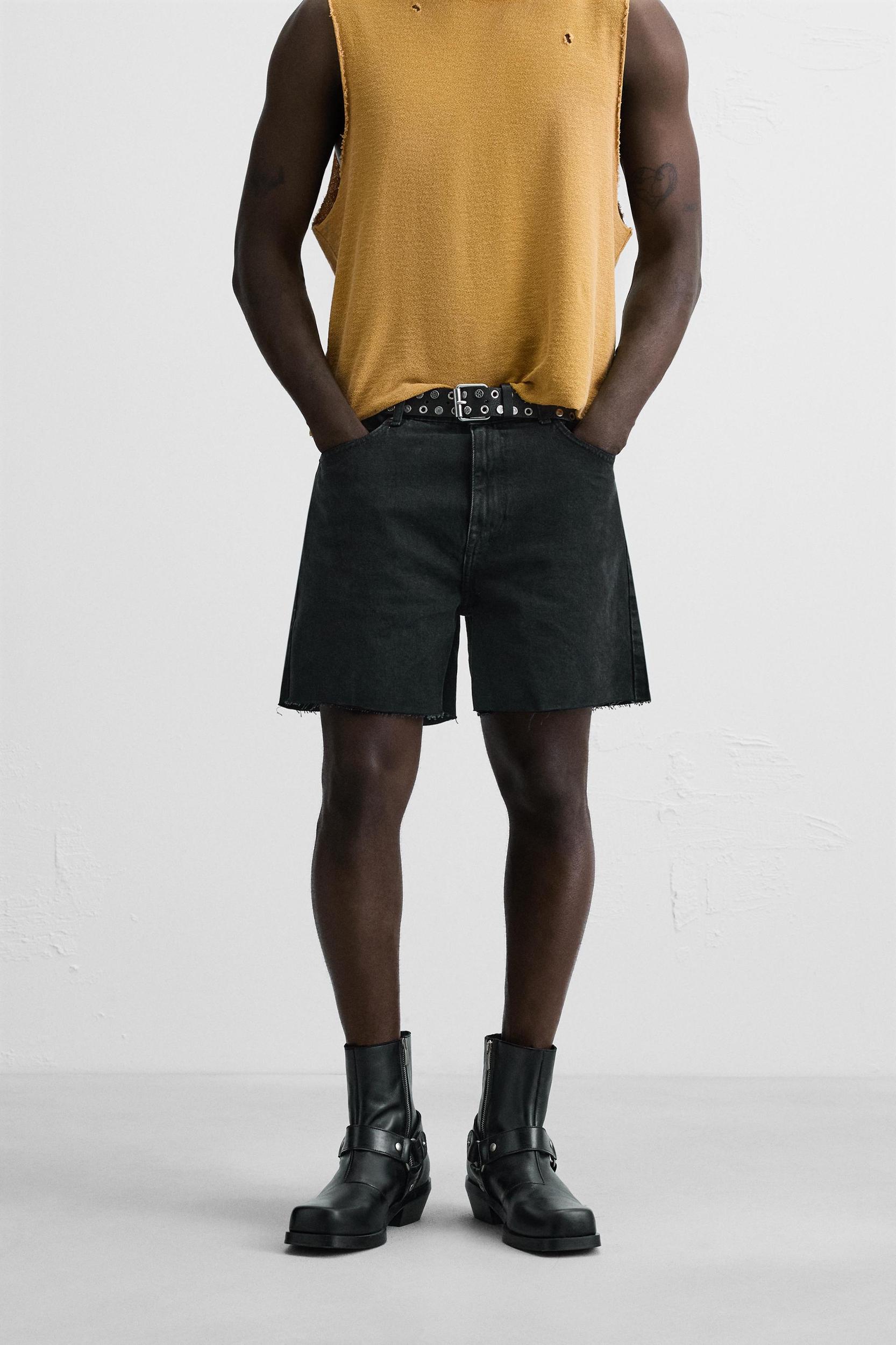 DENIM MINI SHORTS Product Image