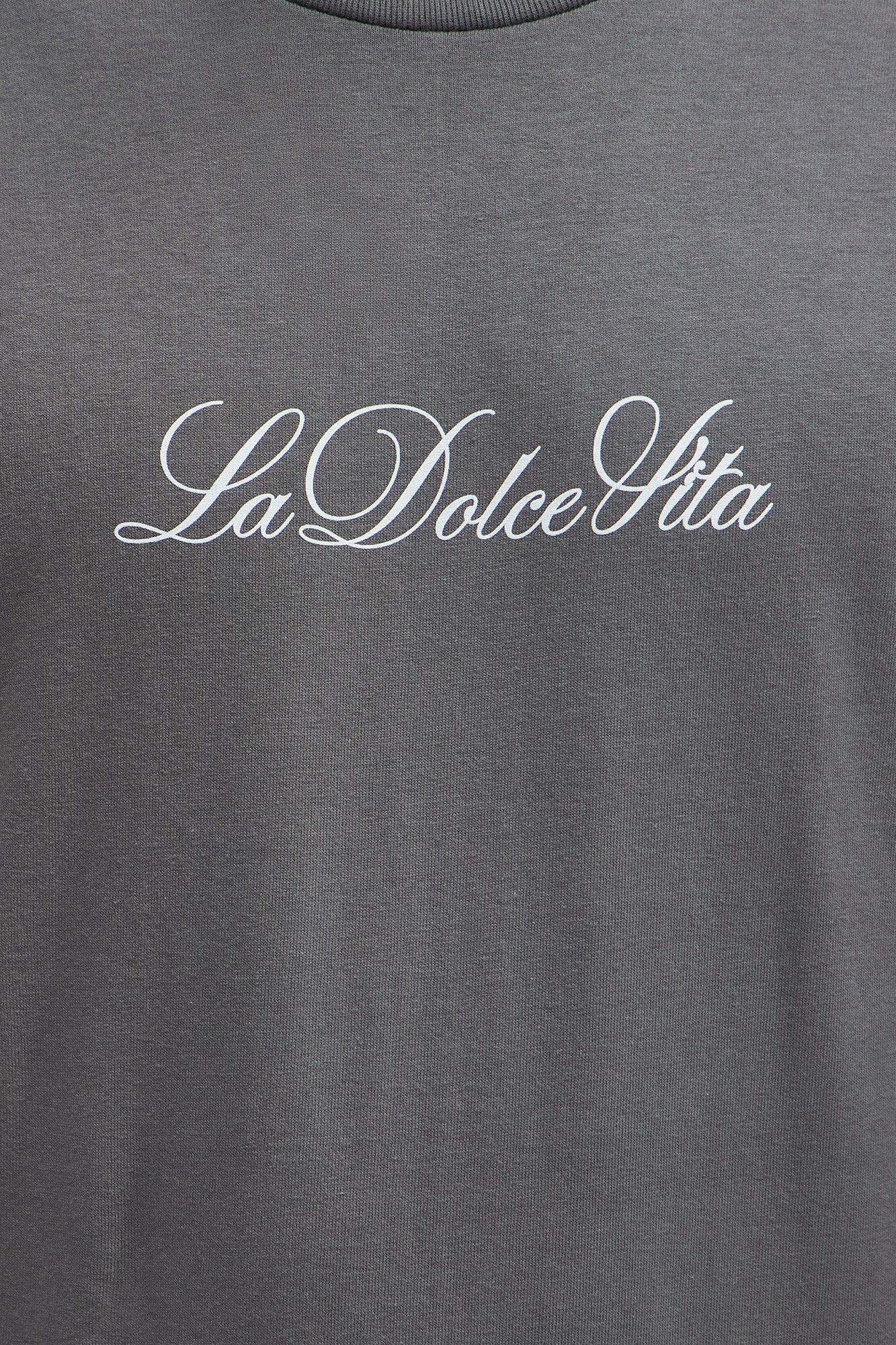 La Dolce Vita Short Sleeve Tee - Charcoal Male Product Image