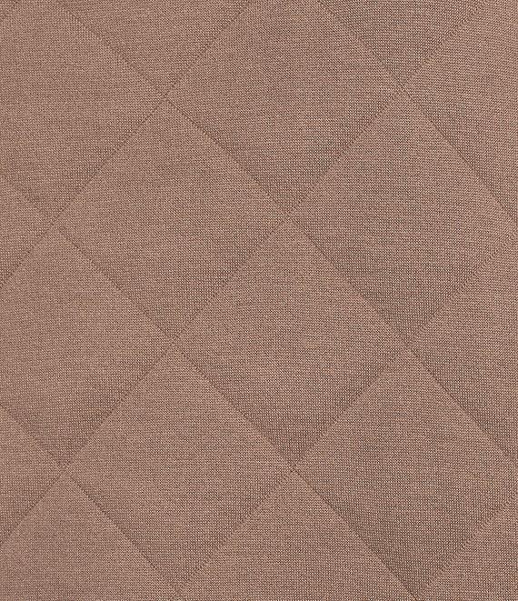 Westbound Petite Size Crew Neck Button Detail Long Sleeve Quilted Pullover Product Image