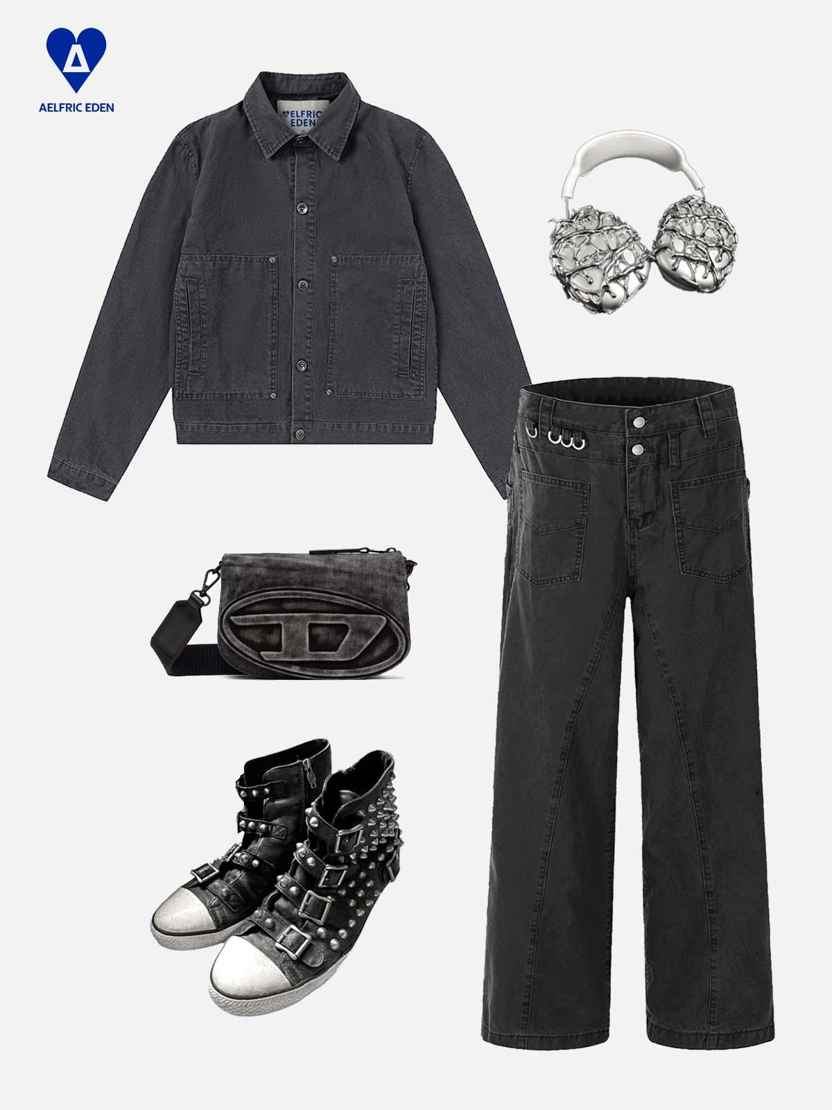 Aelfric Eden Double Waist Baggy Jeans Product Image