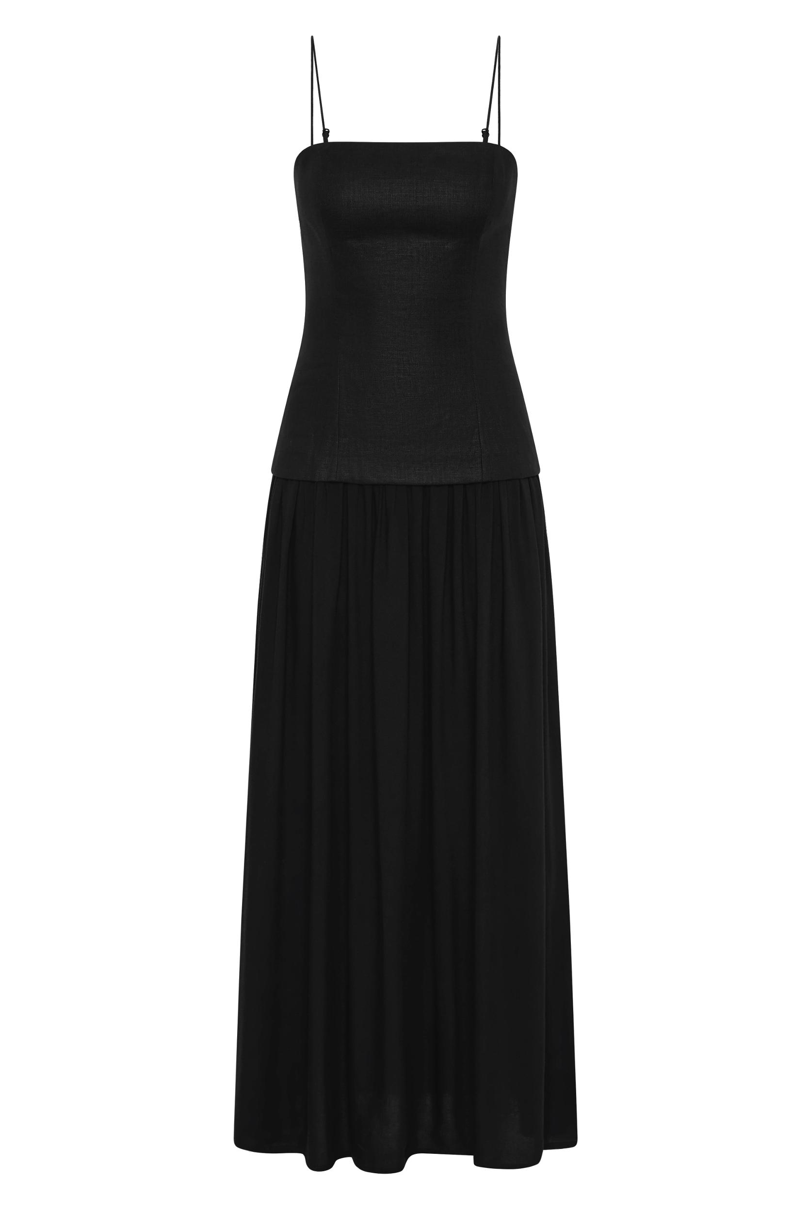 Lenise Maxi Dress Black - Final Sale Product Image