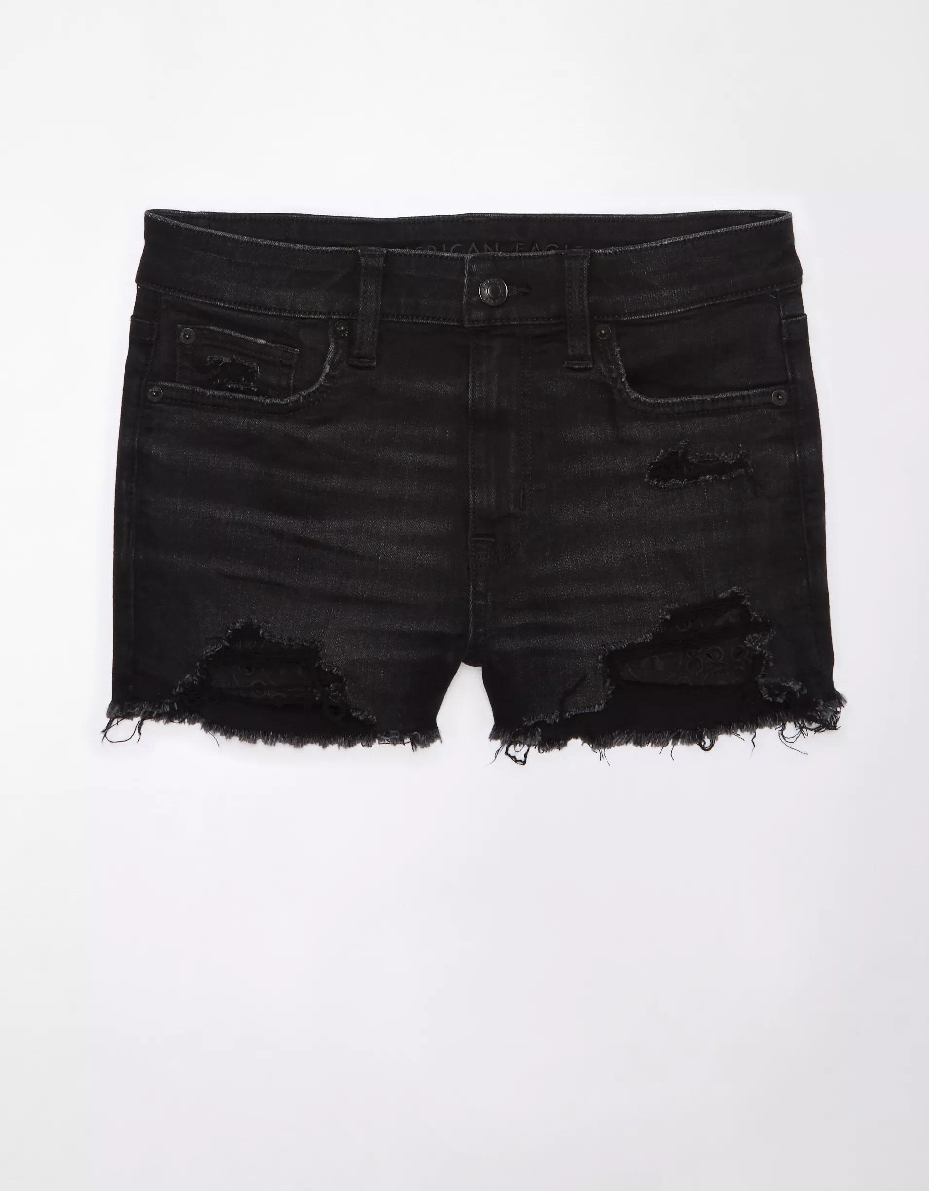 AE Next Level High-Waisted Denim Short Short Product Image