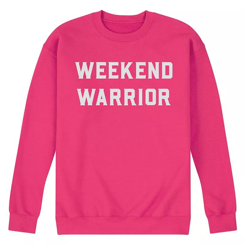 Mens Weekend Warrior Fleece Sweatshirt Pink Product Image