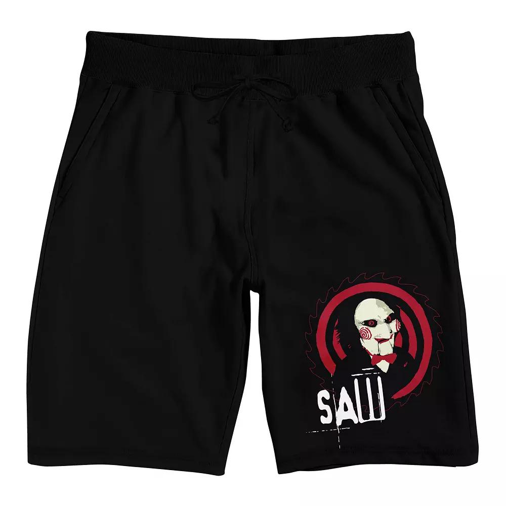 Men's Saw Jigsaw and Title Pajama Shorts,  Product Image