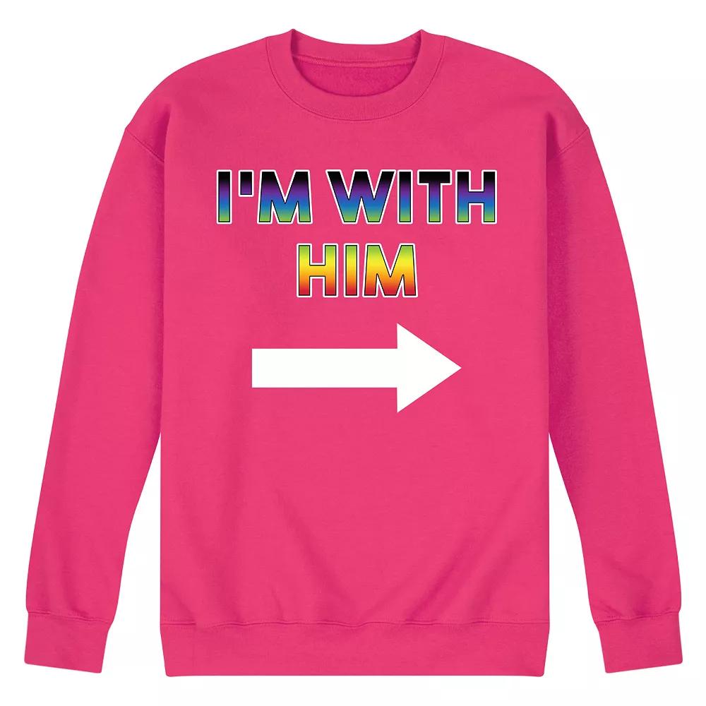 Men's I'm With Him Fleece Sweatshirt,  Product Image