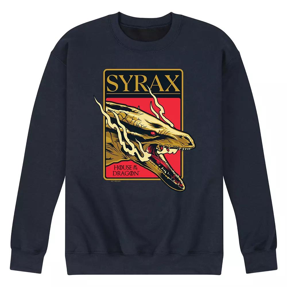 Men's House Of Dragon Syrax Badge Fleece Sweatshirt,  Product Image