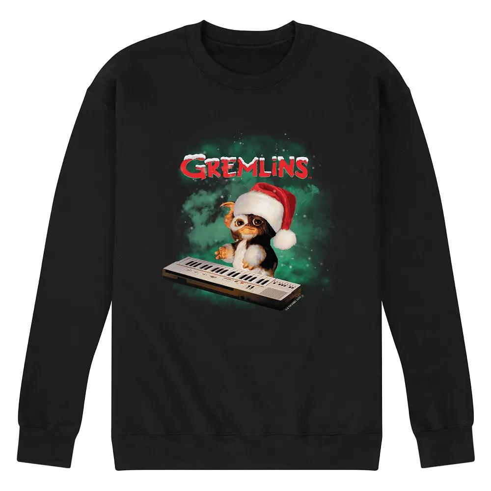 Men's Gremlins Gizmo Holiday Fleece Sweatshirt,  Product Image