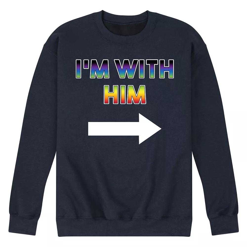 Men's I'm With Him Fleece Sweatshirt,  Product Image