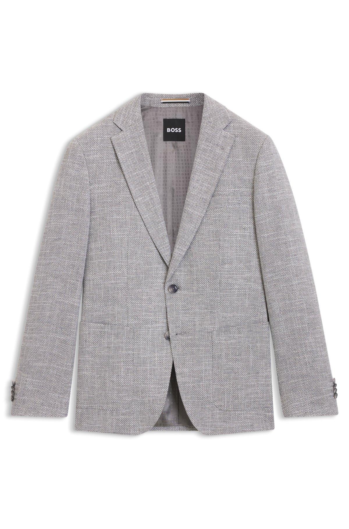 Patterned regular-fit jacket in a cotton blend Product Image