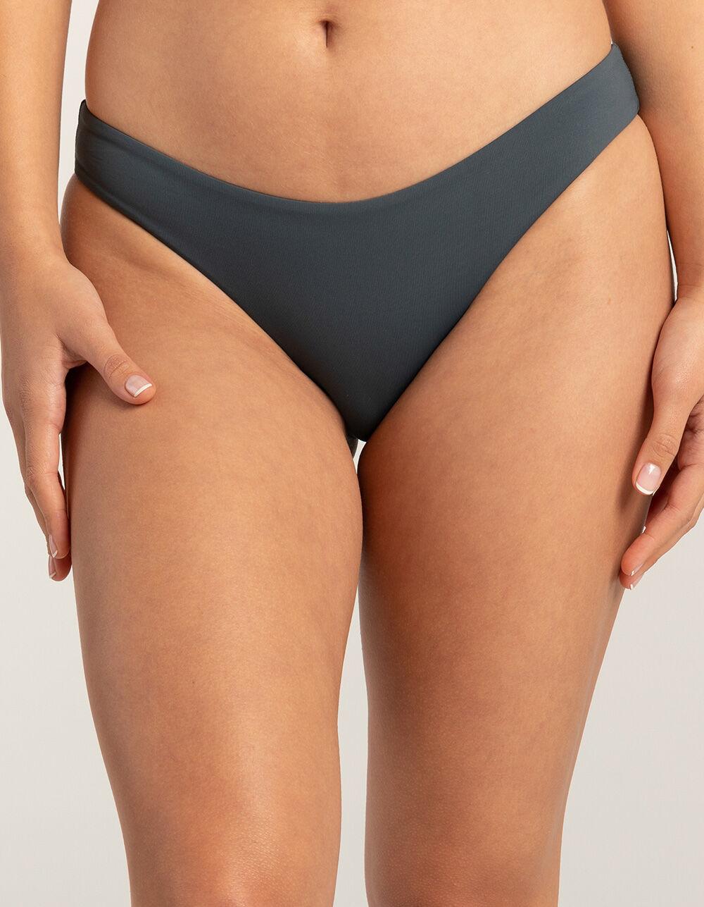 O'NEILL Saltwater Solids Matira Cheeky Bikini Bottoms - SLATE Product Image