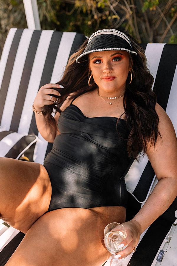 Beach Tower One Piece Swimsuit in Black Curves Product Image