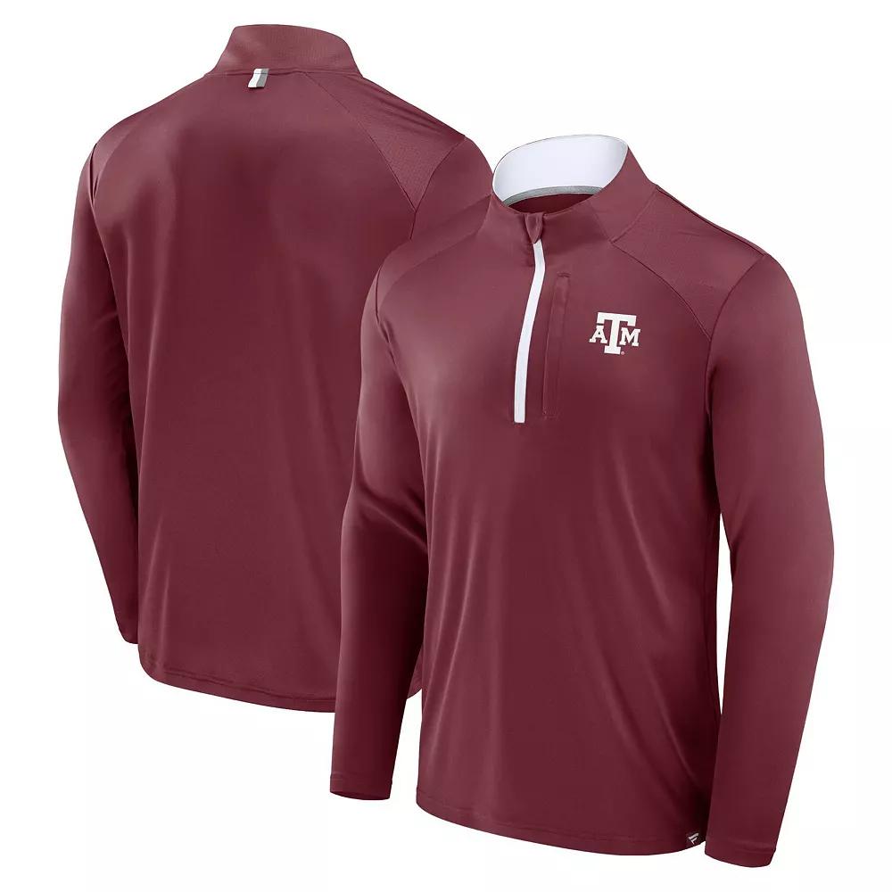 Men's Fanatics Maroon Texas A&M Aggies Fundamental Defender Quarter-Zip Jacket,  Product Image