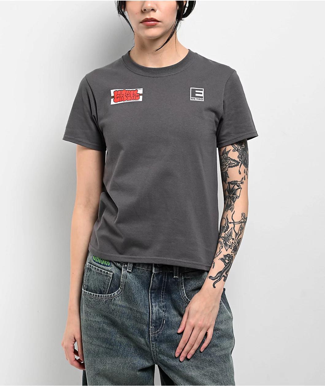 Empyre Metro Zoomin Charcoal T-Shirt Product Image