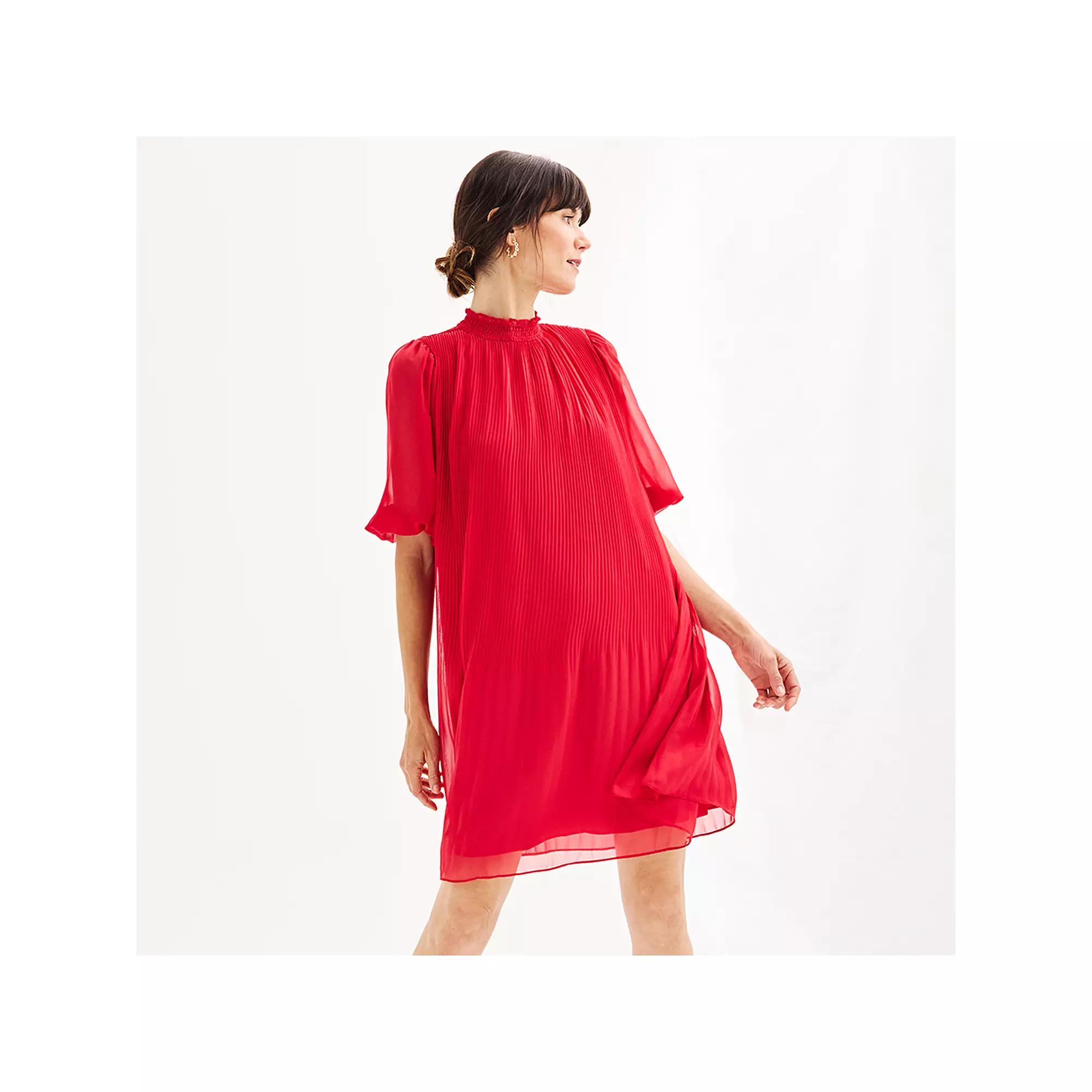 Women's Nanette Lepore Pleated Chiffon Dress,  Product Image