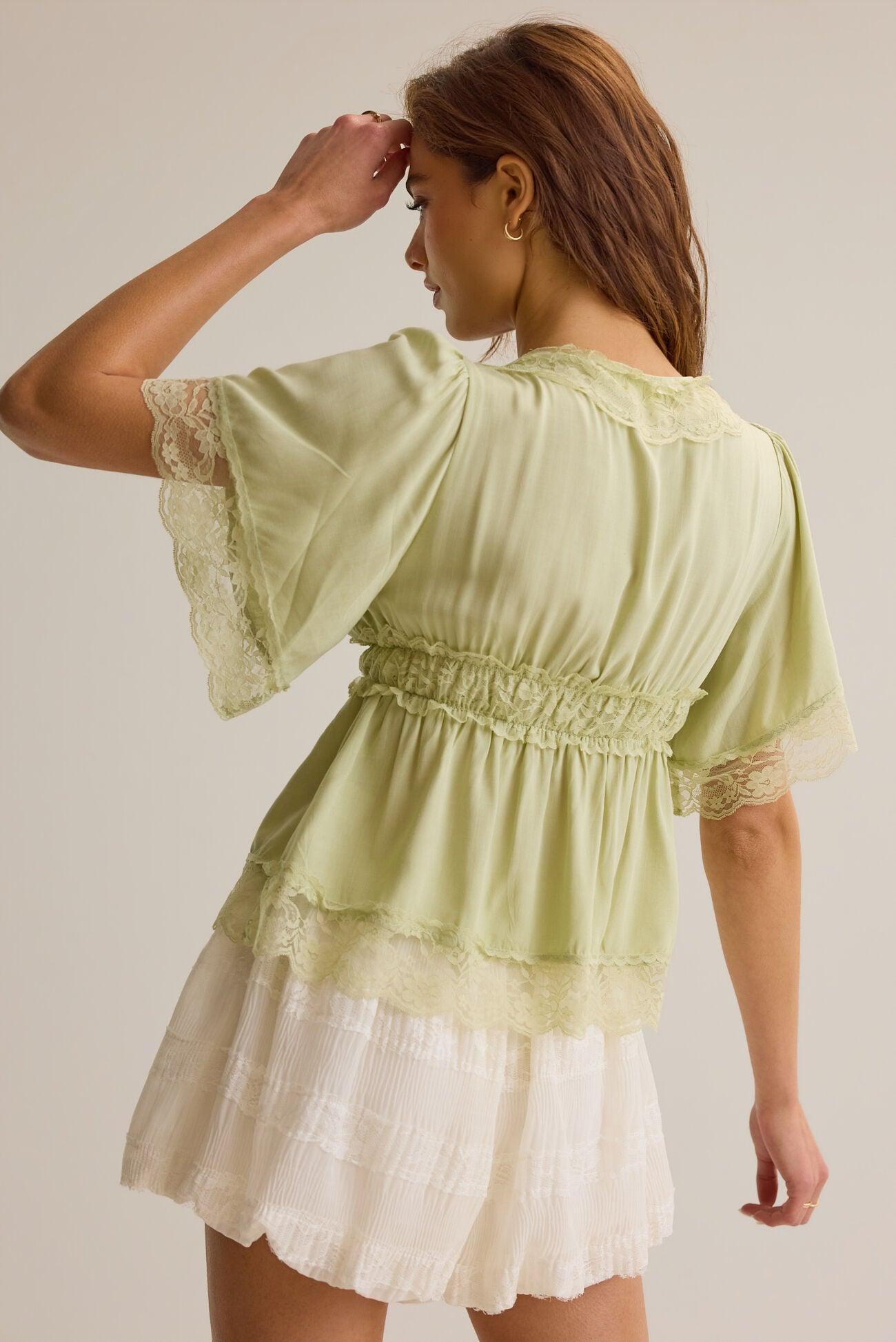 Evanelle Lace Babydoll Top Product Image