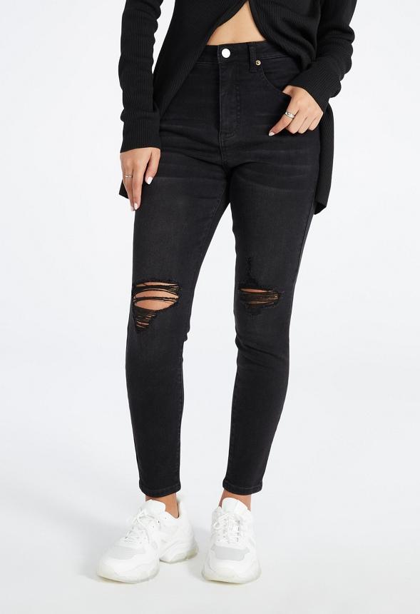 JustFab Margaux Platform Loafer Pump Womens Black/ White Size 8.5 Product Image