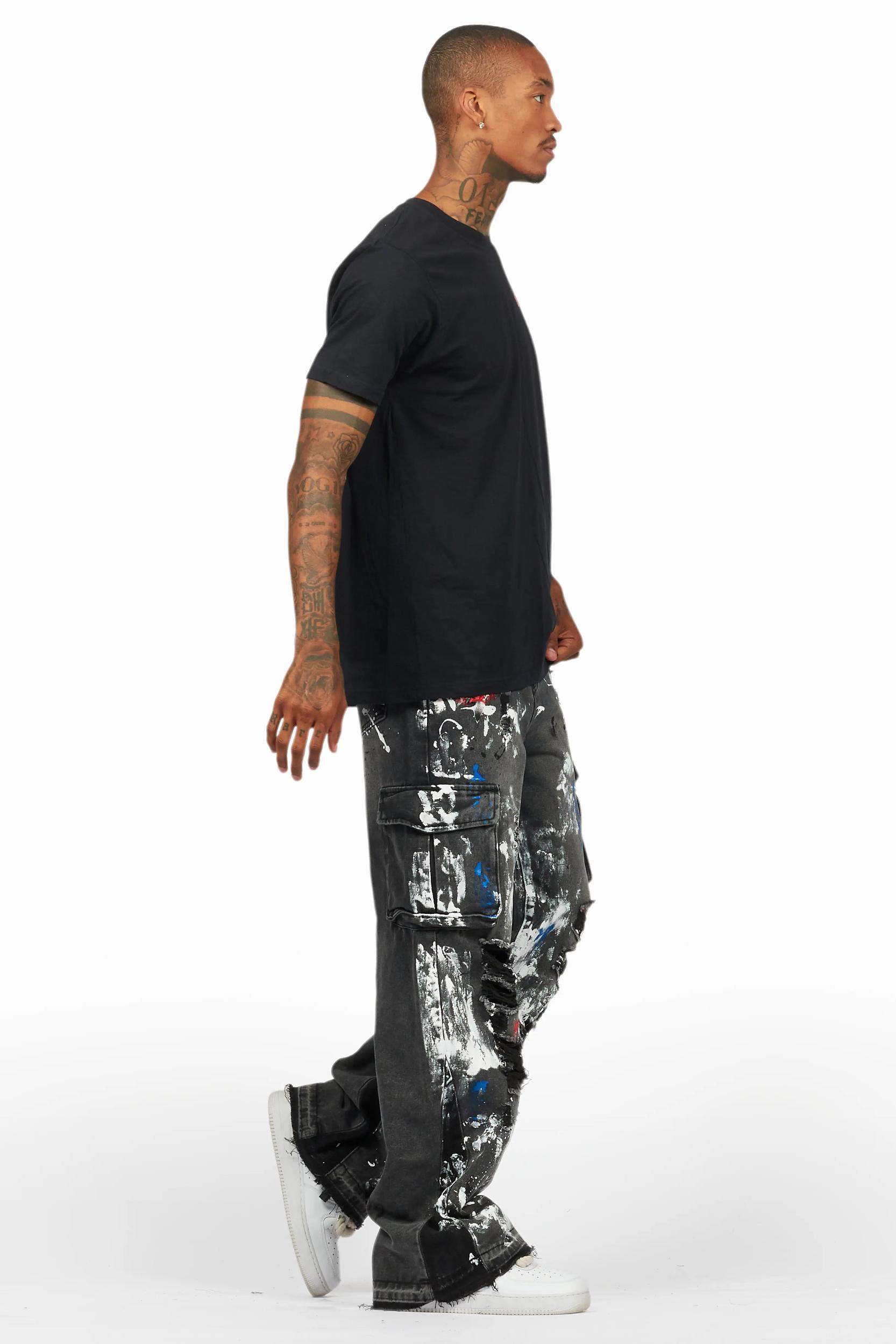 Dallin Grey Painter Baggy Cargo Jean Male Product Image