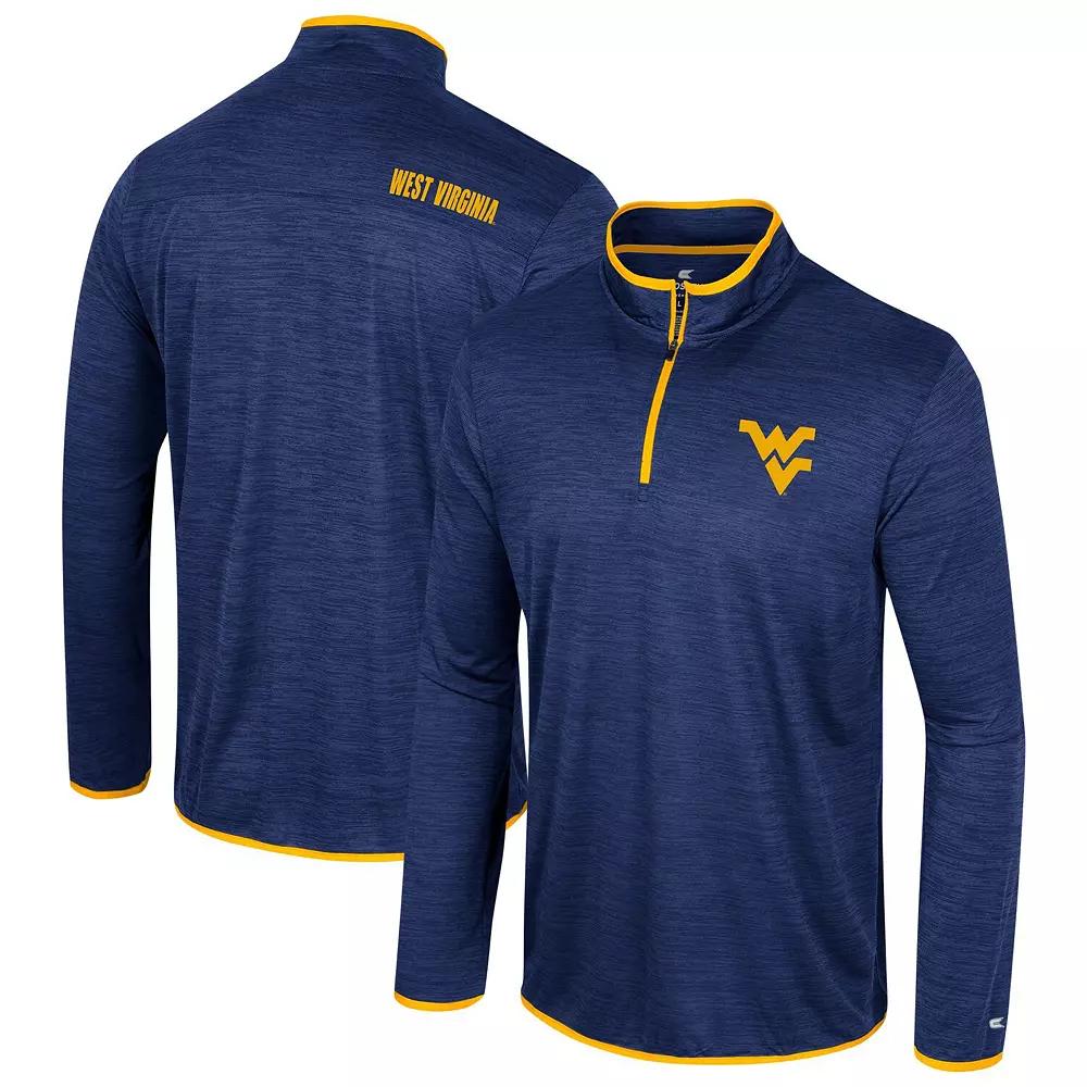 Men's Colosseum Navy West Virginia Mountaineers Wright Quarter-Zip Windshirt, Size: Large, Blue Product Image