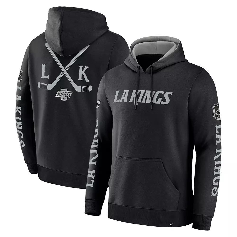 Men's Fanatics Black Los Angeles Kings Big City Legacy Fleece Pullover Hoodie,  Product Image