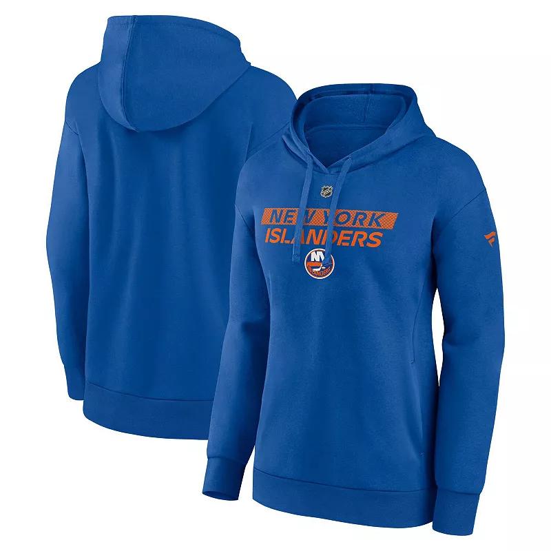 Women's Fanatics  Royal New York Islanders Authentic Pro Core Primary Fleece Pullover Hoodie, Size: 2XL, Isl Blue Product Image