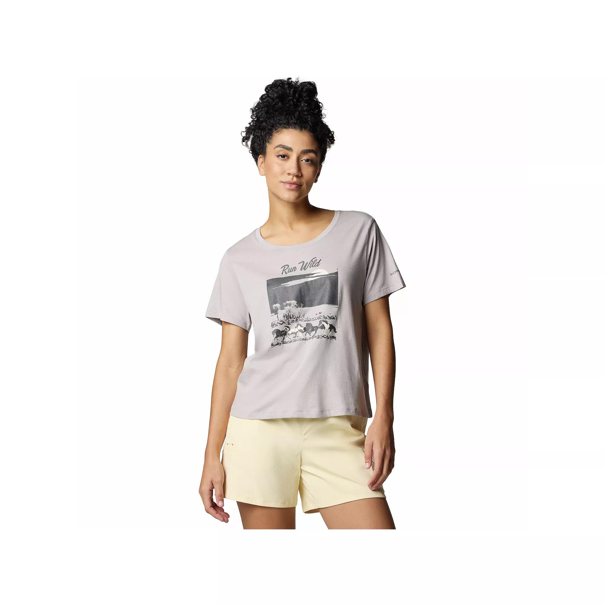 Women's Columbia Omni-WICK™ Ruby Springs Scoopneck Short Sleeve Graphic Tee,  Product Image