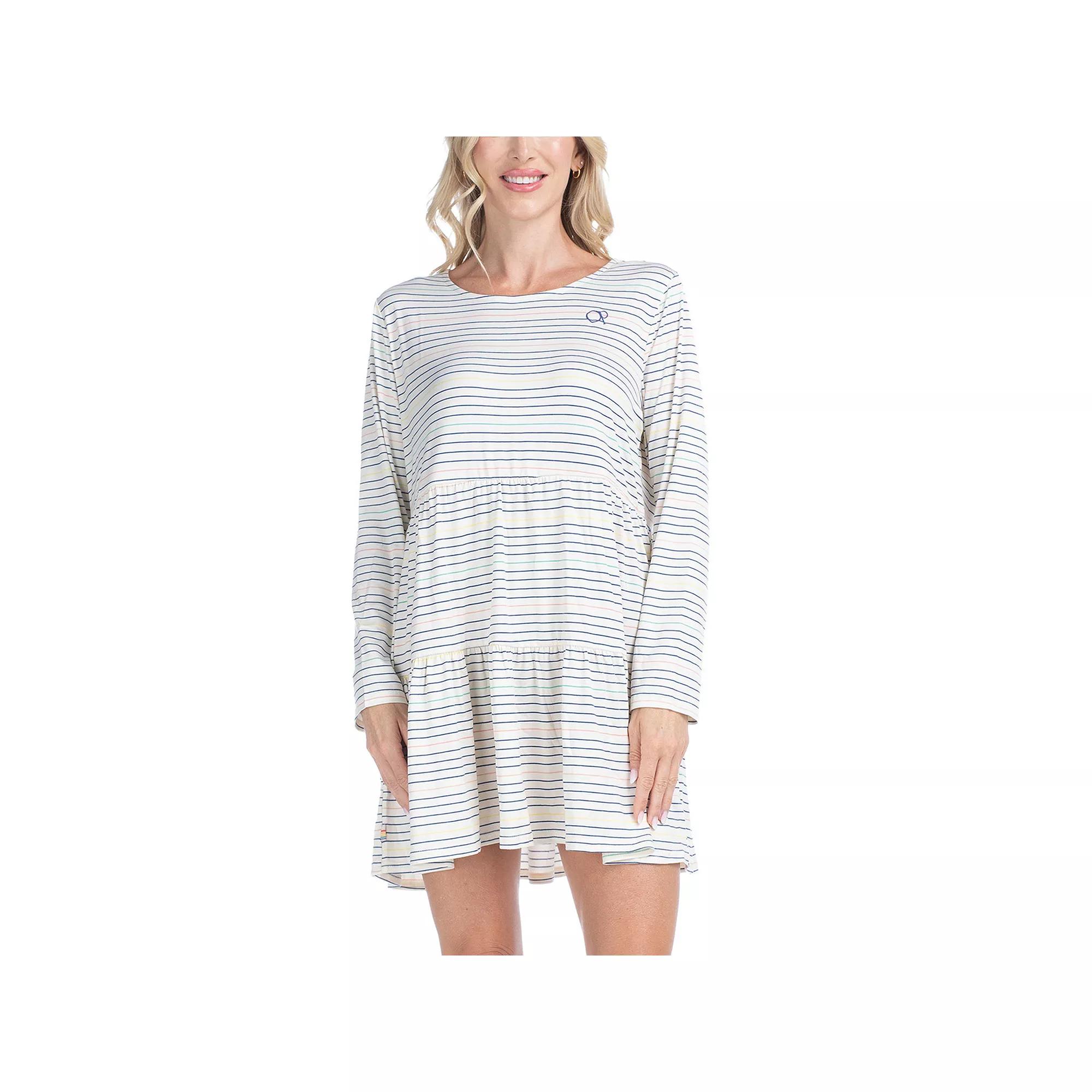 Women's Ocean Pacific® Waves For Days Tiered Hem Sleepshirt,  Product Image