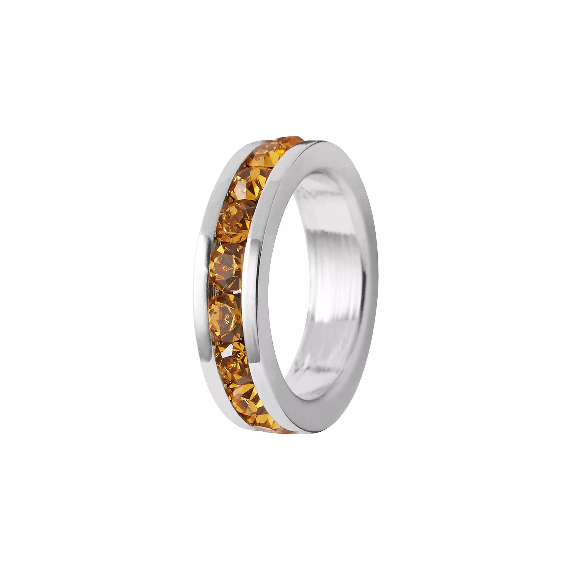 Traditions Jewelry Company Sterling Silver Crystal Birthstone Rondelle Charm, Women's, November Product Image